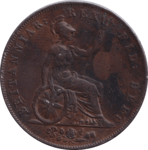 1827 HALF PENNY ( GVF ) - HALFPENNY - Cambridgeshire Coins