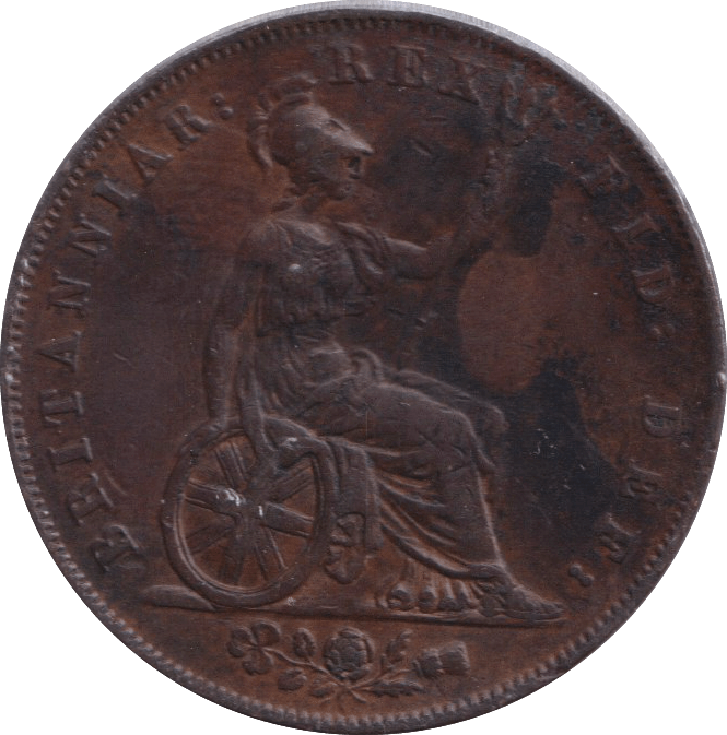 1827 HALF PENNY ( GVF ) - HALFPENNY - Cambridgeshire Coins