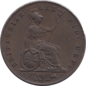 1827 HALFPENNY ( EF ) - Halfpenny - Cambridgeshire Coins