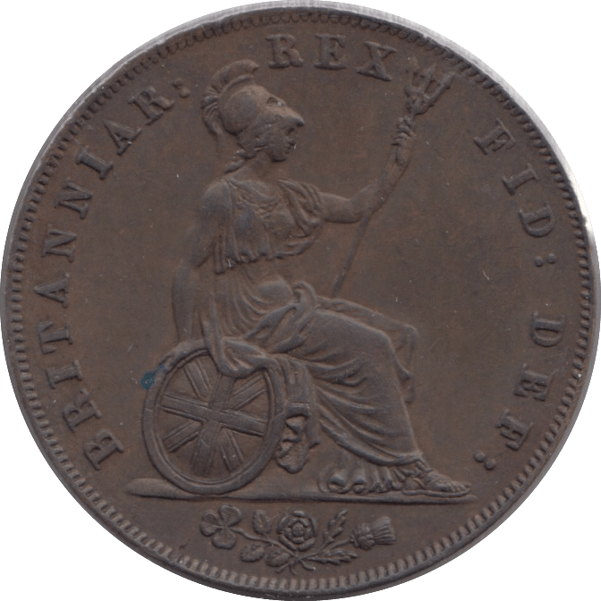 1827 HALFPENNY ( EF ) - Halfpenny - Cambridgeshire Coins