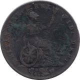 1827 HALFPENNY ( FAIR ) - Halfpenny - Cambridgeshire Coins