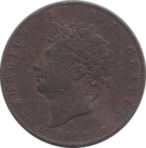 1827 HALFPENNY ( GF ) - HALFPENNY - Cambridgeshire Coins