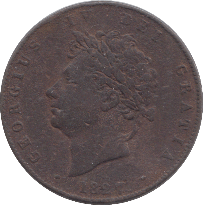 1827 HALFPENNY ( GF ) - HALFPENNY - Cambridgeshire Coins