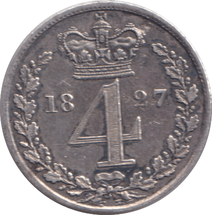 1827 MAUNDY FOURPENCE ( EF ) - MAUNDY FOURPENCE - Cambridgeshire Coins