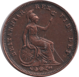 1827 ONE THIRD FARTHING ( AUNC ) - ONE THIRD FARTHING - Cambridgeshire Coins