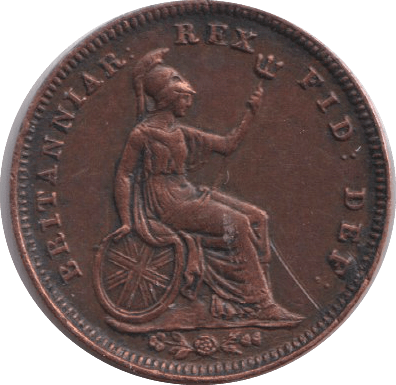 1827 ONE THIRD FARTHING ( AUNC ) - ONE THIRD FARTHING - Cambridgeshire Coins