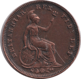 1827 ONE THIRD FARTHING ( AUNC ) - ONE THIRD FARTHING - Cambridgeshire Coins
