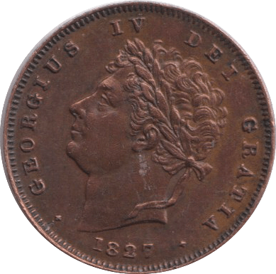 1827 ONE THIRD FARTHING ( AUNC ) - ONE THIRD FARTHING - Cambridgeshire Coins