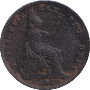 1827 ONE THIRD FARTHING ( FINE ) - One Third Farthing - Cambridgeshire Coins