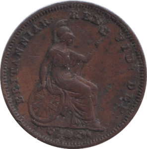 1827 ONE THIRD FARTHING ( VF ) - ONE THIRD FARTHING - Cambridgeshire Coins