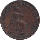 1827 ONE THIRD FARTHING ( VF ) - ONE THIRD FARTHING - Cambridgeshire Coins