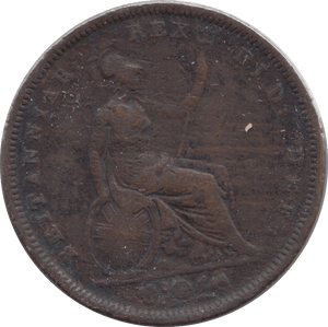1827 PENNY ( FINE ) - PENNY - Cambridgeshire Coins