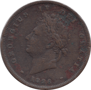 1827 PENNY ( FINE ) - PENNY - Cambridgeshire Coins