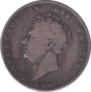 1827 SHILLING ( FINE ) - SHILLING - Cambridgeshire Coins