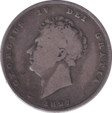 1827 SHILLING ( FINE ) - SHILLING - Cambridgeshire Coins