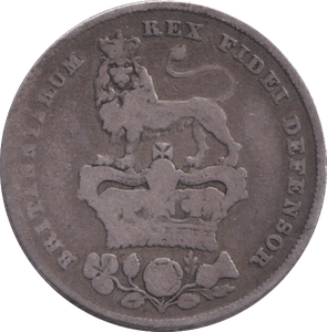 1827 SHILLING ( FINE ) - SHILLING - Cambridgeshire Coins