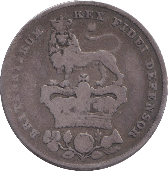 1827 SHILLING ( FINE ) - SHILLING - Cambridgeshire Coins