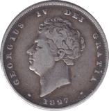 1827 SHILLING ( GVF ) - SHILLING - Cambridgeshire Coins