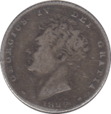 1827 SIXPENCE ( FINE ) - SIXPENCE - Cambridgeshire Coins