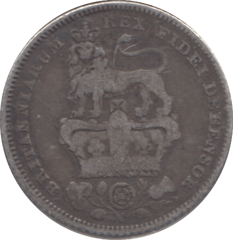 1827 SIXPENCE ( FINE ) - SIXPENCE - Cambridgeshire Coins