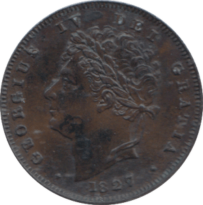 1827 THIRD FARTHING ( UNC ) - ONE THIRD FARTHING - Cambridgeshire Coins