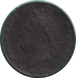 1828 FARTHING ( FINE ) - FARTHING - Cambridgeshire Coins
