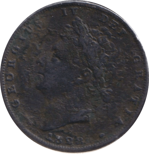 1828 FARTHING ( FINE ) - FARTHING - Cambridgeshire Coins