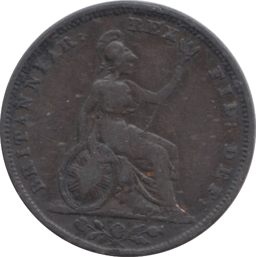 1828 FARTHING ( GVF ) - FARTHING - Cambridgeshire Coins