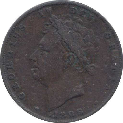 1828 FARTHING ( GVF ) - FARTHING - Cambridgeshire Coins