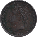 1828 FARTHING ( GVF ) - FARTHING - Cambridgeshire Coins
