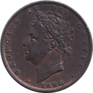 1828 FARTHING ( GVF ) - FARTHING - Cambridgeshire Coins