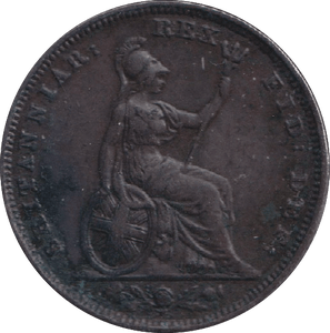 1828 FARTHING ( GVF ) - FARTHING - Cambridgeshire Coins