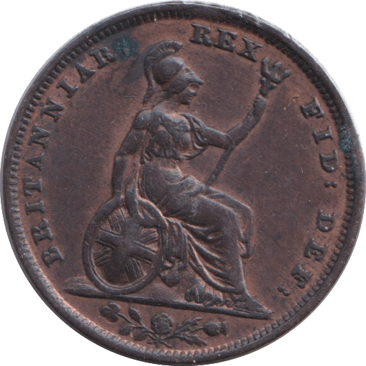 1828 FARTHING ( GVF ) - FARTHING - Cambridgeshire Coins