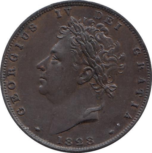1828 FARTHING ( UNC ) - FARTHING - Cambridgeshire Coins