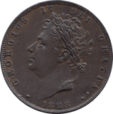 1828 FARTHING ( UNC ) - FARTHING - Cambridgeshire Coins