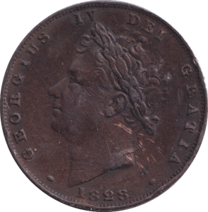 1828 FARTHING ( VF ) - FARTHING - Cambridgeshire Coins