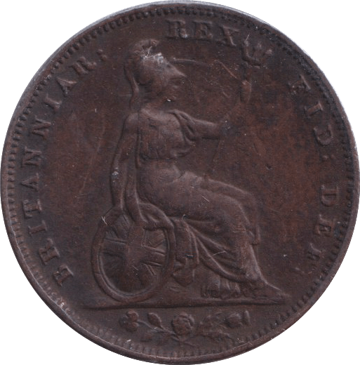 1828 FARTHING ( VF ) - FARTHING - Cambridgeshire Coins