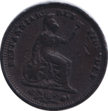 1828 HALF FARTHING ( FINE ) - HALF FARTHING - Cambridgeshire Coins
