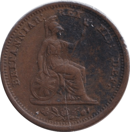 1828 HALF FARTHING ( GF ) - HALF FARTHING - Cambridgeshire Coins