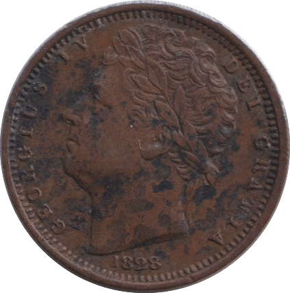 1828 HALF FARTHING ( GF ) - HALF FARTHING - Cambridgeshire Coins