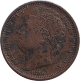 1828 HALF FARTHING ( GF ) - HALF FARTHING - Cambridgeshire Coins