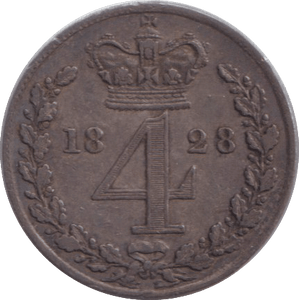 1828 MAUNDY FOURPENCE ( EF ) - MAUNDY FOURPENCE - Cambridgeshire Coins