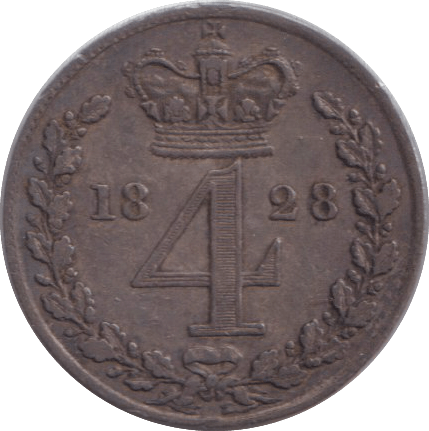 1828 MAUNDY FOURPENCE ( EF ) - MAUNDY FOURPENCE - Cambridgeshire Coins