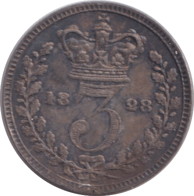 1828 MAUNDY THREEPENCE ( EF ) - MAUNDY THREEPENCE - Cambridgeshire Coins