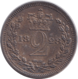 1828 MAUNDY TWOPENCE ( UNC ) - MAUNDY TWOPENCE - Cambridgeshire Coins