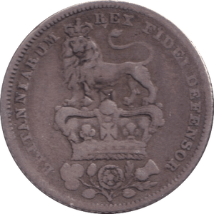 1828 SIXPENCE ( FINE ) - SIXPENCE - Cambridgeshire Coins