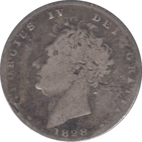 1828 SIXPENCE ( GF ) - SIXPENCE - Cambridgeshire Coins