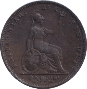 1829 FARTHING ( GF ) - FARTHING - Cambridgeshire Coins