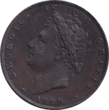 1829 FARTHING ( GF ) - FARTHING - Cambridgeshire Coins