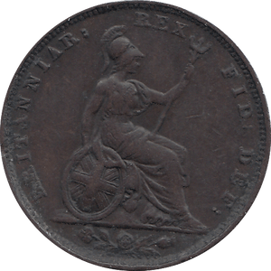 1829 FARTHING ( VF ) - FARTHING - Cambridgeshire Coins